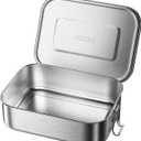 40oz Lunch Box, 1200ml Stainless Steel Lunch Containers, Metal Bento Box, Leakproof Food Storage Box for Travel, Work