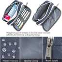 2 x Della Gao Small Pencil Case Pencil Pouch (DarkBlue-02RH)