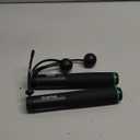 RENPHO Cordless Jump Rope, Weighted Jump Rope with Counter, Jump Ropes for Fitness, Smart Skipping Rope for Crossfit, Gym, Burn Calorie, APP Data Analysis, at-Home-Workout for Women Men Adult Kids (A-Black cordless ball 1 pack & Steel wire rope 1 pc)