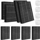 8-Pack Humidifier Premium Replacement Filters for LEVOIT Superior 6000S Smart Evaporative Humidifier + 4-Pack Top Fill Humidifier Filters Replacement, Gray