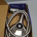 Magnetic Handheld Shower Brushed Nickel,High-Pressure 10-Mode Shower Head with Magnetic Guidance Docking System,Stainless Steel Hose