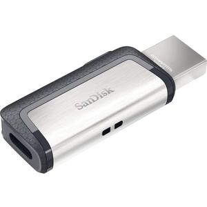 SanDisk 128GB Ultra Dual Drive USB Type-C - USB-C, USB 3.1 - SDDDC2-128G-G46, Gray