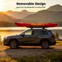 CAMMOO 54"x34" Roof Rack Basket Removable Fairing & Support Bars for Kayaks