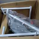 Shower Chair, Commode, Transport Chair, FSA Eligible, Rolling Bathroom Wheelchair for Handicap, Elderly, Injured or Disabled, 250 Lb. Weight Capacity, Aluminum Frame, White