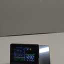 DR.PREPARE Projection Alarm Clock, Digital Clock Projector on Ceiling with Indoor/Outdoor Temperature Display, Dual Alarms, Colored Backlight, Weather Forecast, and Battery Backup for Bedroom