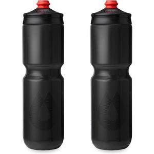 HydraPak Breakaway Surge Lightweight Bike Water Bottle 2-Pack (20oz, 25oz, 30oz) - High Flow, Cycling & Sports Squeeze Bottle