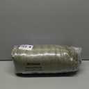 Exclusivo Mezcla King Size Flannel Fleece Blanket, Super Soft Striped Jacquard Bed Blanket, Lightweight Fuzzy Cozy for All Seasons, 90x104 Inches, Olive Green