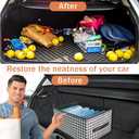 OULIGET Collapsible Car Trunk Organizer,Wardrobe Clothes Organizer,Portable Space Saving Multipurpose Storage Basket with Handles