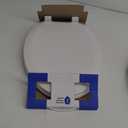 Mayfair Cameron White Toilet Seat, Non Slip Heavy Duty Wood, Easy Clean, Round