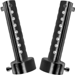 2 Pcs Motorcycle Exhaust Silencer Motorbike Muffler Insert Baffle Silencer Universal (black-45mm,2Pcs)