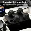 360 Rotating Car Desk Tray for Laptop and Food, Premium Leather Car Table with Built-in Cup Slot, Adjustable Vehicle Desk for Eating, Working, Road Trips, Fits Tesla Model Y/3/S&Most Cars(BLACK)
