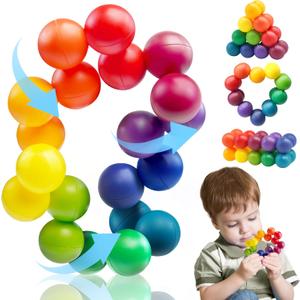 Autism Sensory Toy For Autistic Toddler Kid, Counselor Calm Down Airplane Travel Activities Essential Road Trip Car Fidget Toy For Kid 3-5 5-7 ADHD Ball Christmas Stocking Stuffer Gift For Age 3-4 4-8