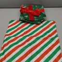 Kingdder Christmas Pillow Covers 16 x 16 Inch Set of 4 Farmhouse Xmas Throw Pillow Cases Gift Box Style Red Green White Snowflake Bow Decoration for Couch Holiday Sofa Cushion Decor