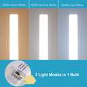 GX23 Base LED Bulbs 13W CFL Equivalent,2-Pin PL Horizontal LED Light,3 Color Selectable Warm White//Neutral White/Cool White/ 360 Beam,100277V Plug-and-Play,CFL Replacement,2 Pack. (GX23)