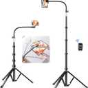 elitehood 80 Tall Phone Stand Tripod, Floor Phone Recording Stand, Heavy Duty Adjustable iPhone Tripod Stand Compatible with iPhone 15 14 13 12