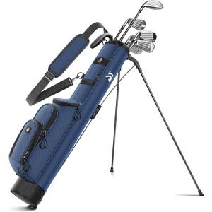Lightweight Sunday Golf Stand Bag, Small Par 3 Carry Bag with Cooler Pocket, Holds Up to 6 Clubs for Men & Women