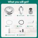 Shower Trim Kit Compatible with 1300/1400 Series, 1 Handle, Long Sleeve (Valve& Catridge Not Inclued), Chrome