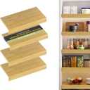 Wire Shelf Covers,24" W x 12" D,4pcs,Natural