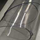 60 Inch Diameter Clear Round Plastic Table Cover Vinyl Tablecloth Clear PVC Placemats Circle Desk Pad Dining Coffee Table Wood Furniture Protector Wipeable Water Resistant Table Runner Protector