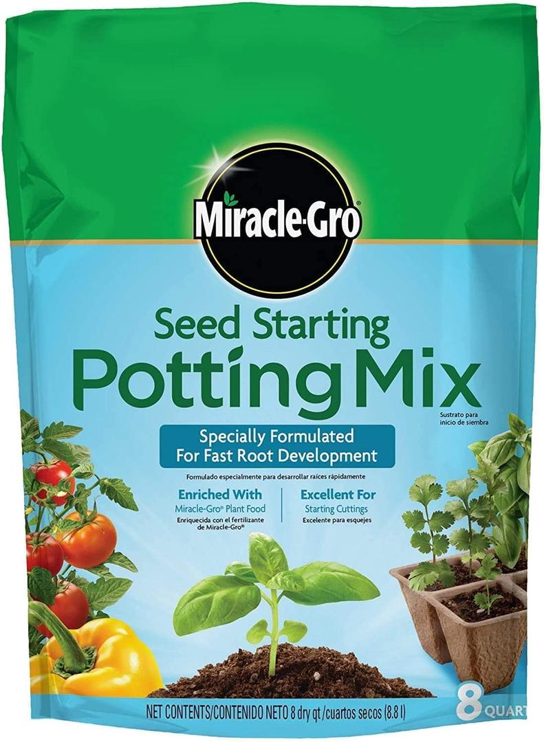 Miracle-Gro Seed Starting Potting Mix, 8 qt. (1 Pack)