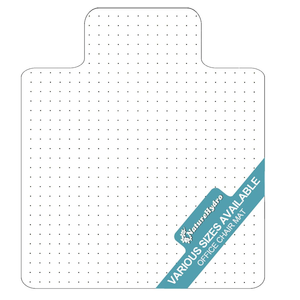 Naturehydro Chair Mat for Low Pile Carpeted Floors - 53" x 45" x 0.09" Clear Plastic Chair Mat Under Desk, Easy Glide Rolling Floor Protector, BPA and Phthalates Free (with Lip)