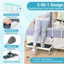 Bed Step Stool with Rail for High Beds - Adults & Elderly Assist Step Up Foot Stool with Handle - 400lb