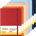 8 Packs Lined Notebook for Work, Journals for Writing, A5 Size (5.5" x 8.3"), 100gsm Thick Paper, Lined 160 Pages, Hardcover Classic Notebook for Journaling & Note-Taking- 8 Assorted Color