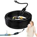 HEATIT In Pipe Self-regulating Heating Cable Prevents Pipes from Freeze, Internal Heat Tape for Safe Drinking Water, Inside Heat Trace Cable for Water Pipes, NSF/ANSI/CAN 61 Certified 120V, 10FT