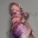 Jessica Howard Womens Floral Hi-lo Midi Dress  Short Sleeve Chiffon Lurex Cocktail Gown (8, Pink)