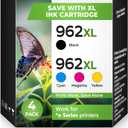 962XL Ink Cartridges Office Jet Pro 9010e 9020e 9015e 9018e 9025e Compatible for HP 962XL Ink Cartridges Combo Pack 962 Ink Replacement for Office Jet Pro 9015 9010 9020 9018 9025 9012e 9022e Printer