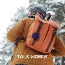 2 x TalkWorks AirPods Case Cover with Keychain - Rugged Protective Hard Skin for AirPods Keychain Case Clip Carabiner Wireless Charging Compatible with Apple Air Pod Carrying Case Series 1 & 2 - Navy