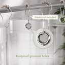 AmazerBath Extra Long Shower Curtain Liner 72x108, Clear Shower Curtain Liner Tall, Waterproof Plastic Shower Liner, Washable PEVA Shower Curtain with 3 Magnets and 12 Rustproof Metal Grommets