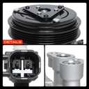 A-Premium A/C Compressor with Clutch Compatible with Ford F-150 5.0L 2015-2017 Flex, DKS20 Style
