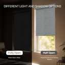 GENIMO Cordless Blackout Roller Shades, 30" W X 72" H, Dark Grey