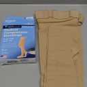 Amazon Basic Care Medical Compression Stockings, 20-30 mmHg Support, Women & Men Thigh Length Hose, Open Toe, Beige (2X-Large (Pack of 2)