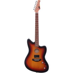 IYV 6 String IYV-IJGAP-200 Semi Hollow Electric Acoustic Guitar 3T Sunburst, Right, IJGAP-200