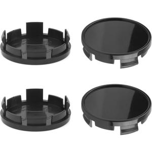4Pcs Wheel Center Caps for Dodge/Chevrolet Jeep Lexus Wheel Rim Outer 63mm(2.48in) Inner 59mm(2.32in) Black Hub Caps