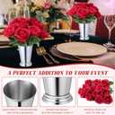 Roshtia 28 Pcs Derby Day Party Decorations Roses Centerpieces Mint Julep Cup for Horse Racing Party Red Rose Flowers Racehorse Themed Birthday Tabletop Supplies
