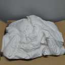 Utopia Bedding Comforters Queen Size, All Season Duvet Insert, Down Alternative Box Stitched Bed Comforter with Corner Tabs, Machine Washable (White) (Queen (Pack of 1))