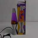 Lava Lite 21250400US2125 Lava The Original Silver Base Lamp with Yellow Wax in Purple Liquid, 14.5", Yellow/Purple