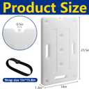 2 Pack 23.5'' x 14'' Swimming Pool Ladder Weight, Sturdy Pool Step Weights, Removable Pool Stair Weight Container for Under Ground Easy Filling Water and Sand Safe Entry