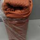 Bedsure Cotton Duvet Cover King - 100% Cotton Waffle Weave Burnt Orange Duvet Cover King Size, GentleSoft and Breathable Bedding Set for All Season, 3 Pieces, 104"x90"