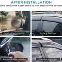Tape On Window Visors Fits for 2014-2019 Mazda 3, Side Auto Window Wind Deflectors, Ventshade, Rain Guards for Cars/Trucks