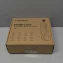 Ulecoce Fingerprint Keypad Deadbolt with Handle Set, Keyless Entry Door Lock, Door Locks for Front Door Lock Set, App Control, Auto Locking, Easy to Install, Satin Nickel (Silver)