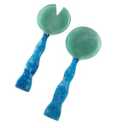 Folkulture Salad Servers or Salad Tongs | Set of 2 (12") Serving Spoons in Kitchen Essentials or Salad Hands Set | Resin Salad Tongs for Serving | Christmas Gifts for Women Unique