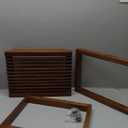 Compact Teak Shower Bench 15.7  Heavy Duty 500 lbs, Waterproof Bath Stool for Small Walk-in Shower, Elderly & Disabled Safe Shower Seat