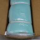 Outdoor Chair Cushions Set of 3, Waterproof 24x24 Patio Chair Cushion, 6" Thickened Seat Cushion for Outdoor Furniture, Couch Cushion Replacement, Include 3 Back & 3 Seat Cushions, Thick/CyanBlue