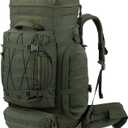 Large Internal Frame Backpack Tactical MOLLE Pack for Camping Backpacking Hunting Bushcraft Adventure 70L
