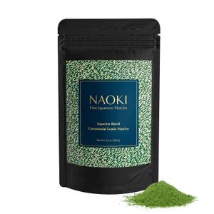 Naoki Matcha Superior Ceremonial Blend Authentic Japanese First Harvest Ceremonial Grade Matcha Green Tea Powder from Uji, Kyoto (100g / 3.5oz), Expiration Date May 29 2026 