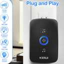 2 x KERUI Wireless Doorbell Door Bell Chime 5 Volume Levels 60 Chimes Door Bells 1000ft Long Range Doorbell Kit with LED Flashing (Black)